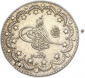 Turkey Ottoman Empire, 5 Kurush, 1891 (1293/17)
