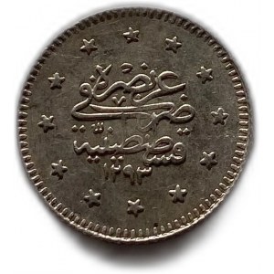 Turkey Ottoman Empire, 1 Kurush, 1897 (1293/32)