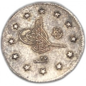 Türkei Osmanisches Reich, 2 Kurusch, 1901 (1293/27)