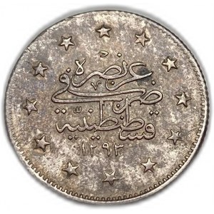 Turkey Ottoman Empire, 2 Kurush, 1901 (1293/27)