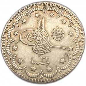 Turquie Empire ottoman, 5 Kurush, 1906 (1293/32)