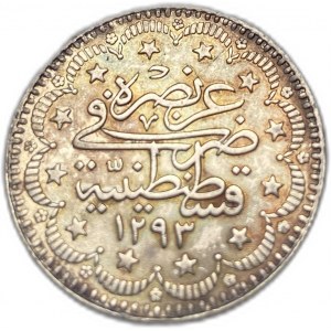 Turchia Impero ottomano, 5 Kurush, 1906 (1293/32)