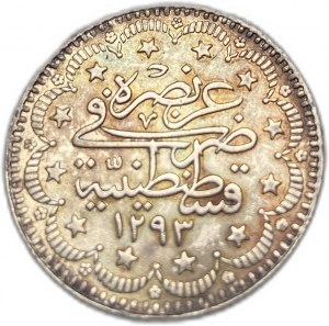 Turchia Impero ottomano, 5 Kurush, 1906 (1293/32)