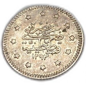 Turkey Ottoman Empire, 1 Kurush, 1906 (1293/33)