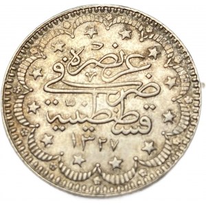 Turcja, Imperium Osmańskie, 5 Kurush, 1909 (1327/1)