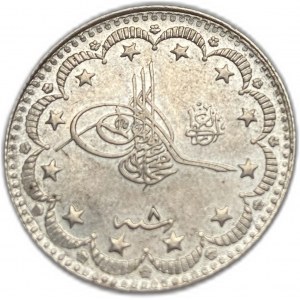 Turchia Impero Ottomano, 5 Kurush, 1916 (1327/8)