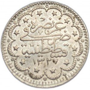 Turecko Osmanská říše, 5 Kuruš, 1916 (1327/8)