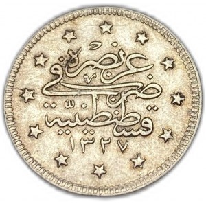 Turkey Ottoman Empire, 2 Kurush, 1912 (1327/4)