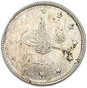 Turchia Impero Ottomano, 2 Kurush, 1915 (1327/7), data chiave