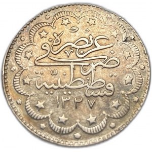 Turchia Impero ottomano, 10 Kurush, 1916 (1327/8)