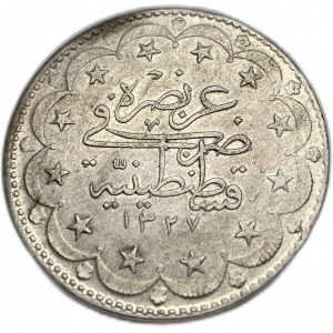 Turquie Empire ottoman, 20 Kurush, 1917 (1327/9)