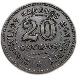 Argentina, 20 centavos, 1810-1910