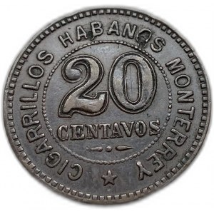 Argentyna, 20 centavos, 1810-1910