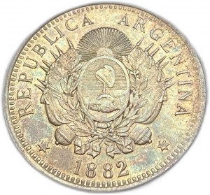Argentina, 50 Centavos, 1882