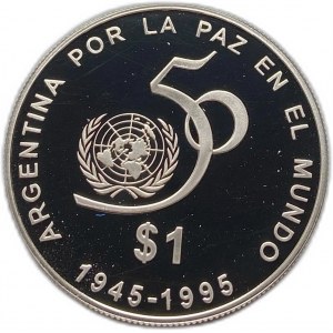 Argentína, 1 peso, 1995