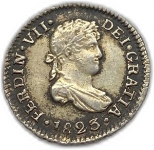 Bolivie, 1/2 Real, 1823 PJ