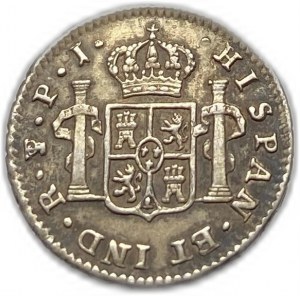 Bolivia, 1/2 Real, 1823 PJ