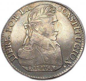 Bolivie, 8 Soles, 1840/4 LR