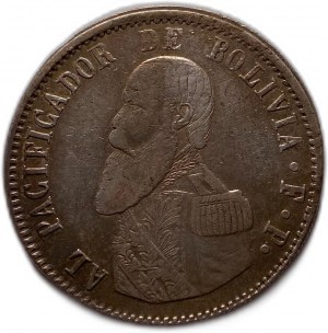 Bolivie, Melgarejo, 1865 FP