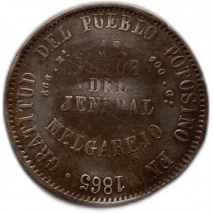 Bolívie, Melgarejo, 1865 FP