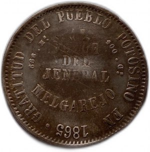 Bolivia, Melgarejo, 1865 FP