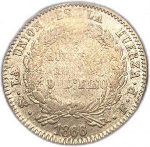 Bolivia, 1/5 Boliviano, 1866/5 FP