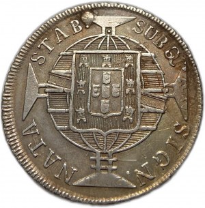 Brazylia, 960 reis 1821 R, dziurawe i naprawione