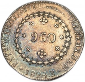 Brésil, 960 Reis, 1824 R