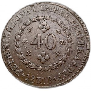 Brazílie, 40 Reis, 1831 R