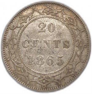 Canada, 20 centimes, 1865