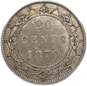 Kanada, 20 centů 1870,Newfoundland