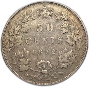 Canada, 50 centimes, 1872 H