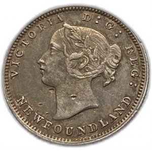 Canada, Terranova 5 centesimi, 1880