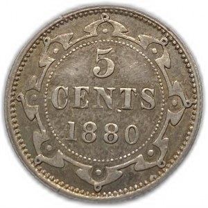 Kanada, Newfoundland 5 centov, 1880