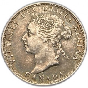 Canada, 25 Cents, 1886