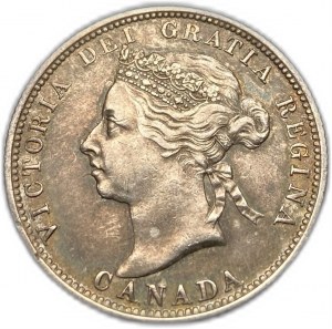 Canada, 25 centimes, 1886