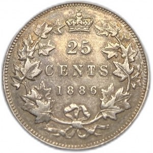 Canada, 25 centimes, 1886