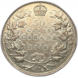 Kanada, 50 centů, 1936