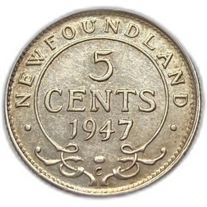 Canada,Newfoundland 5 Cents, 1947 C