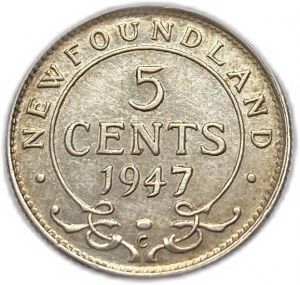 Canada,Terre-Neuve 5 Cents, 1947 C
