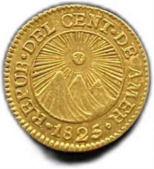 Středoamerická republika, 1/2 Escudo, 1825/4 NGM