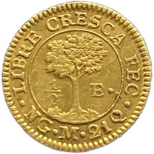 Repubblica Centroamericana, 1/2 Escudo, 1825/4 NGM