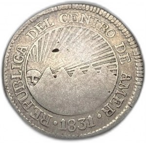 Central American Republic, 2 Reales, 1831TF