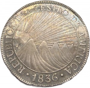 Central American Republic, 8 Reales, 1836 NGM