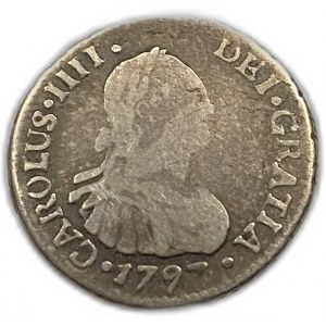 Chile, 1/2 Real, 1797 DA