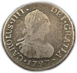 Chile, 1/2 Real, 1797 DA