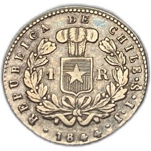 Chile, 1 Real, 1844 IJ