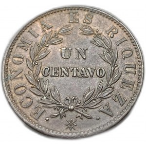 Chili, 1 centavo, 1853 UNC Mint Luster