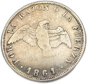 Chile, 20 Centavos, 1861