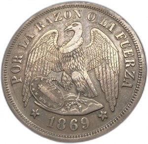 Chile, 1 Peso, 1869 ⇅